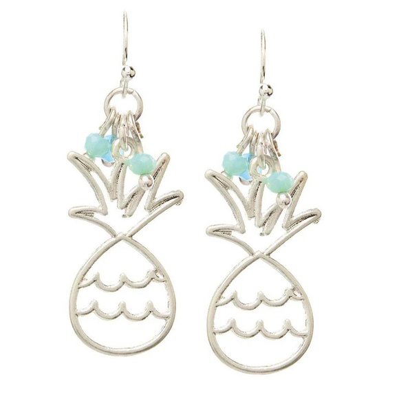 Boutique Jewelry - Pineapple Earrings Silver